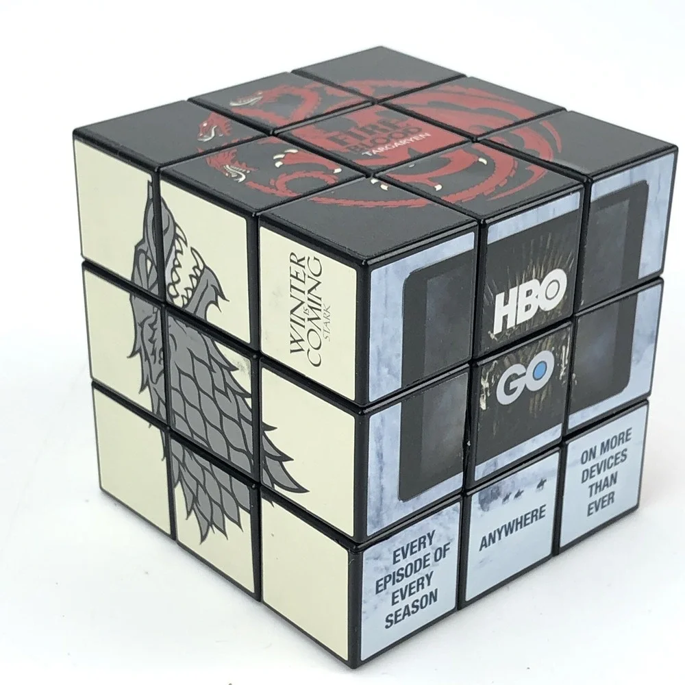 Game Of Thrones Rubiks Cube Puzzle Game Toy‎ HBO Promo TV Show 3x3 Gift Idea New